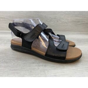 Cobb Hill Women's Sandals Black Leather Comfort Strappy 10 Casual Comfort Shoes